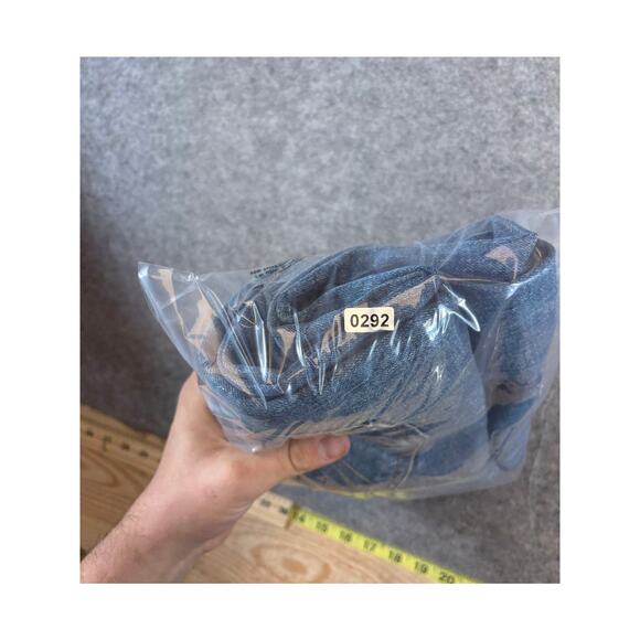 Levis 511 Denim Slim Fit Straight Jeans Mens 32x31 Blue Red Tab Faded Streetwear - Picture 8 of 8